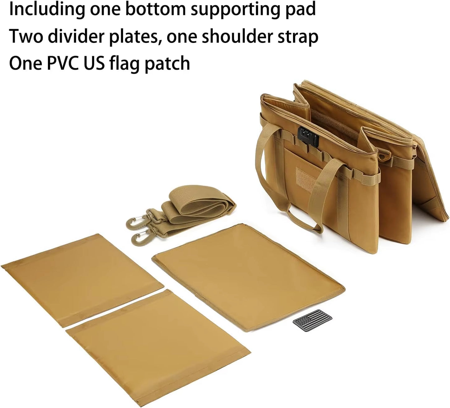 Large Capacity 38L Utility Shoulder Strap Tote Organizer Outdoor Tactical Camping Gear Holder Combination Lock Storage Bag