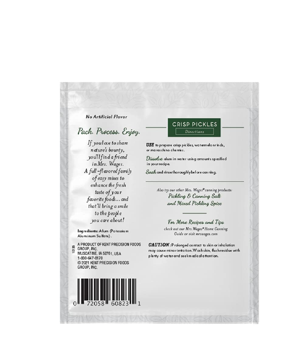 Mrs. Wages Pickle Mix, Xtra Crunch, Easy-To-Use, Fast Results, Great Taste & Crispness, Ensures Crunchiness, 5.5 oz Jar (Pack of 1)