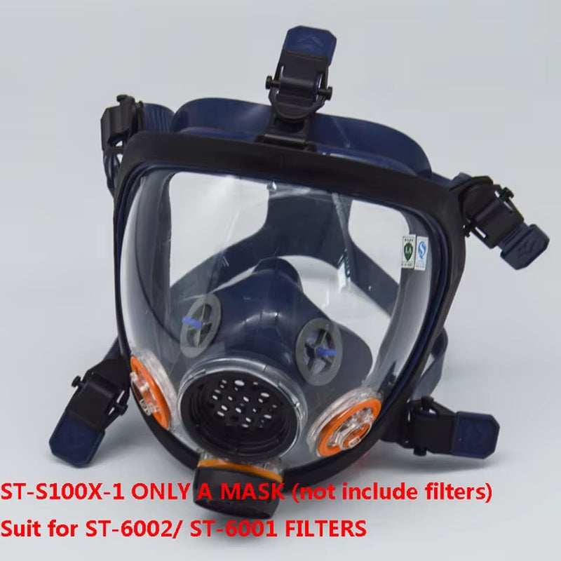 Chemical Mask Full Face Gas Mask Dustproof Respirator Rubber Industrial Pesticide Painting Spraying Mask for Laboratory Welding