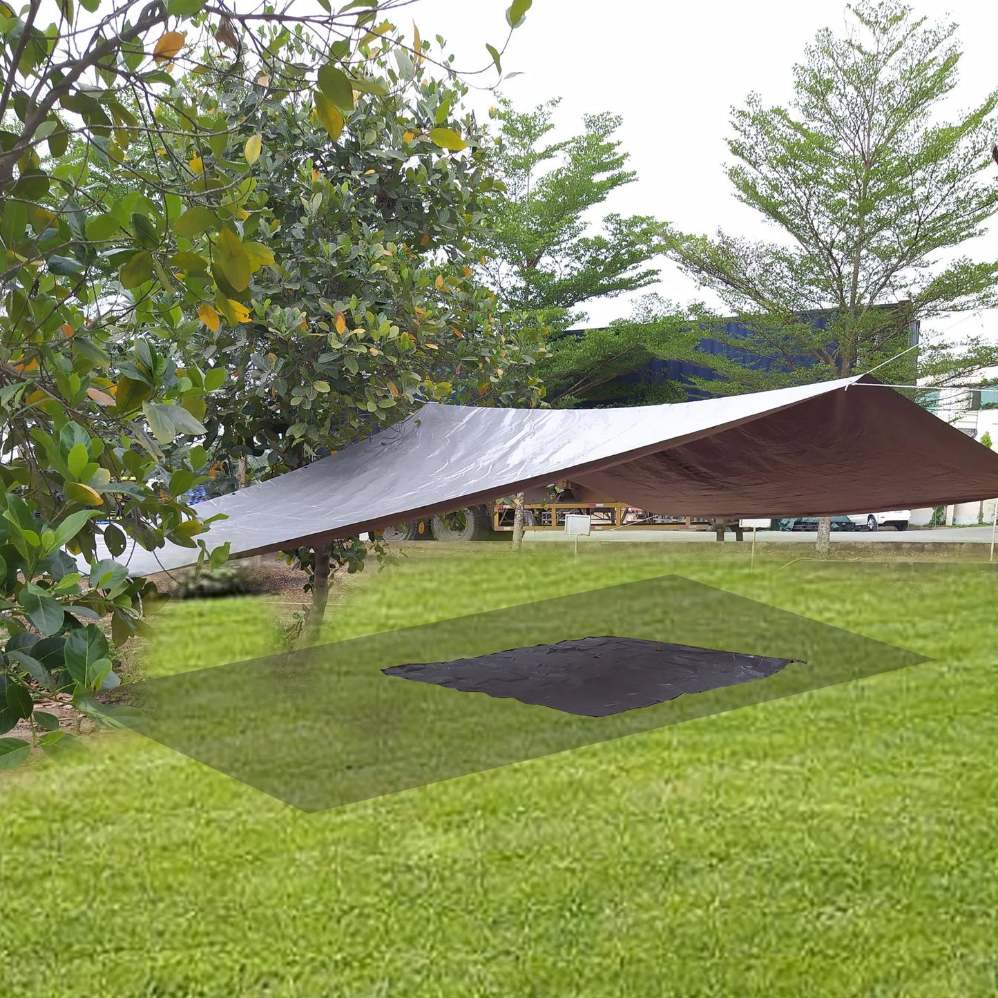 (4 Pack) Heavy-Duty Tarp, 10' X 20', Material PE