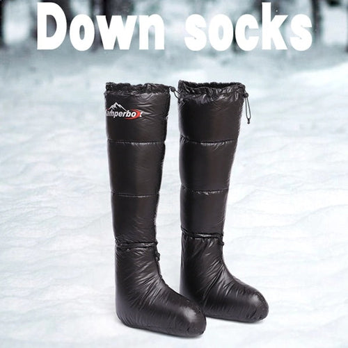 Camping Down Socks Down Boots Sleeping Bag Socks Down Boots Camping