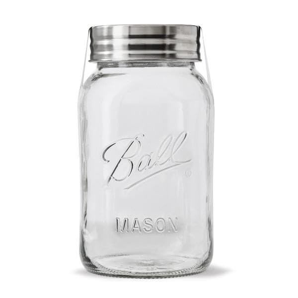 Ball Wide Mouth Glass Mason Jars with Lids and Bands, Used for Canning, Pickling, Juice, Jam, Jelly, Quart Size 32 Ounce (Pack of 2)