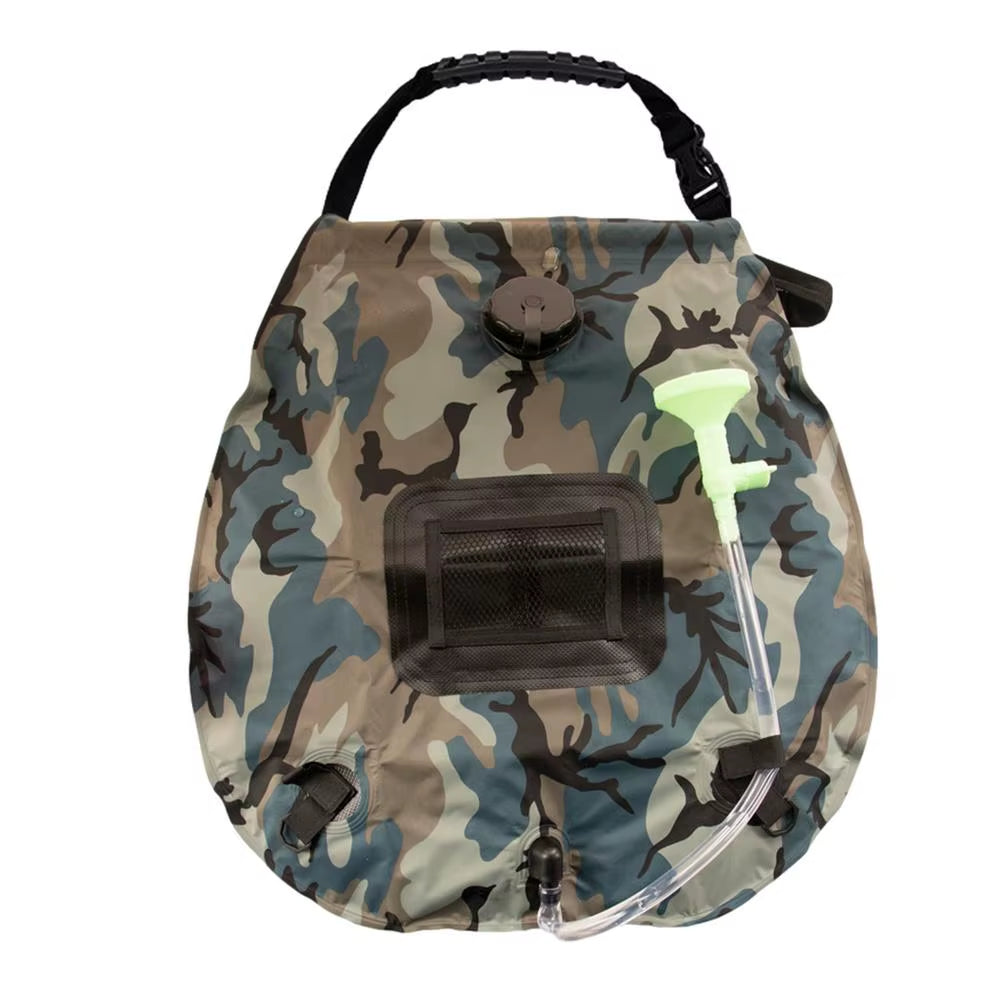 20L Shower Bag Camping Shower Solar Heating Water Bag Folding Water Canister Camping Bucket Bottle Pouch Camping Supplies
