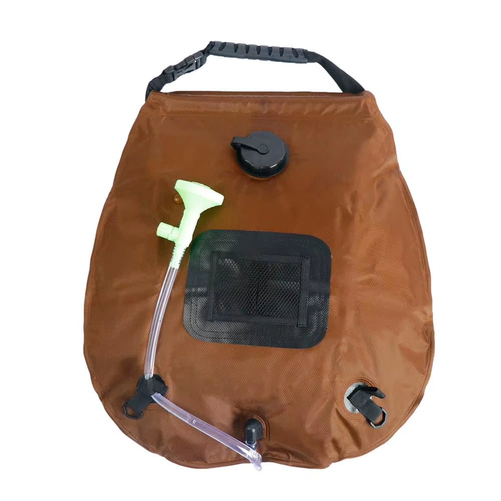 20L Shower Bag Camping Shower Solar Heating Water Bag Folding Water Canister Camping Bucket Bottle Pouch Camping Supplies