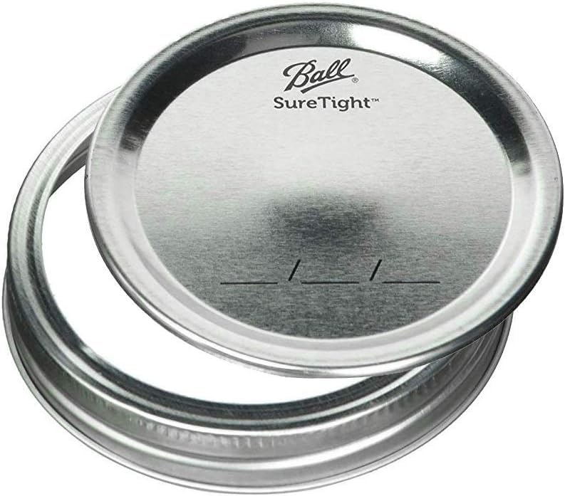 Ball Wide Mouth Glass Mason Jars with Lids and Bands, Used for Canning, Pickling, Juice, Jam, Jelly, Quart Size 32 Ounce (Pack of 2)