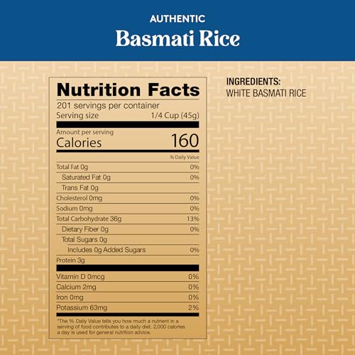 Royal - Naturally Aged Authentic Long Grain Indian White Basmati Rice - 15 lbs