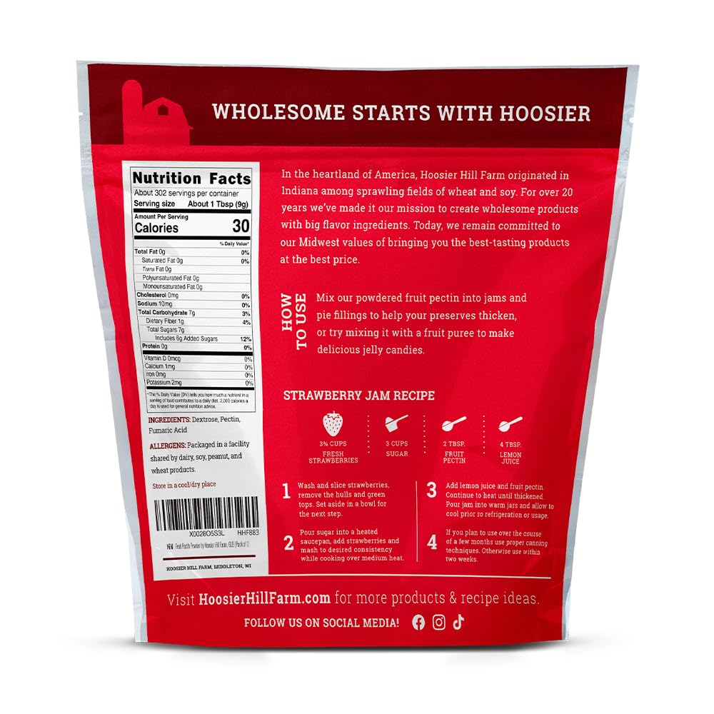Hoosier Hill Farm Fruit Pectin, 6LB (Pack of 1)