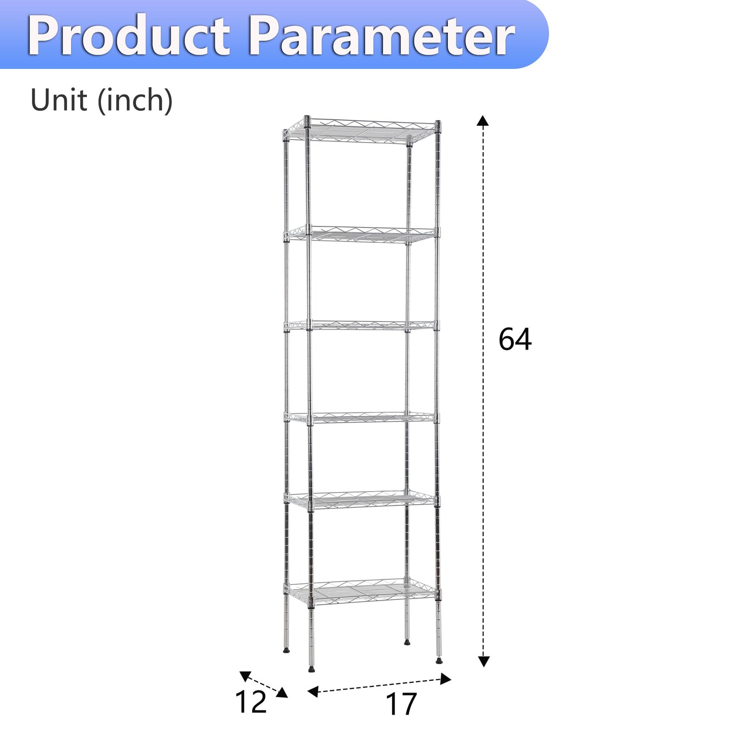 BestOffice | 4-Tier Wire Storage Shelves | 36x14x54 | Black | with Adjustable Racks | Heavy-Duty Metal Shelf, Holds Upto 1000 lbs | No-Tool Assembly | Ideal for Home & Garage Shelving