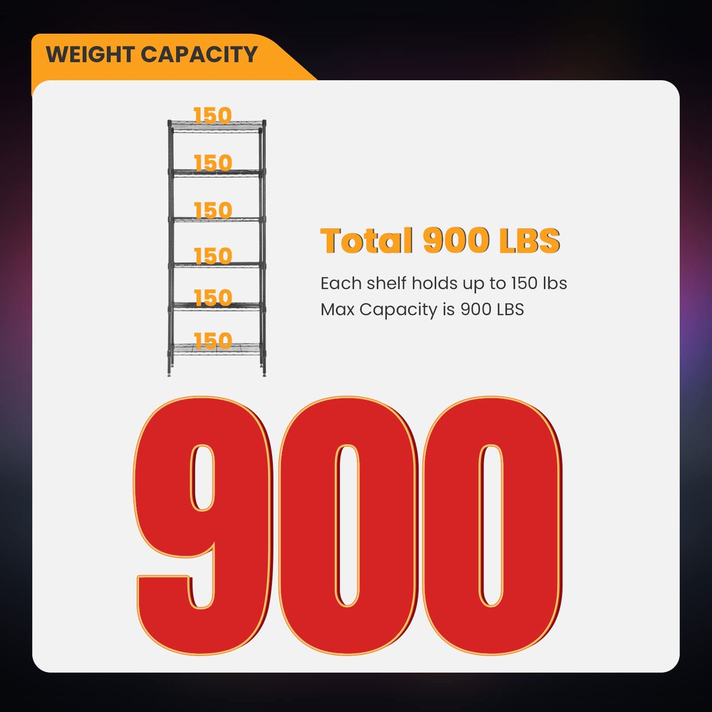 BestOffice | 4-Tier Wire Storage Shelves | 36x14x54 | Black | with Adjustable Racks | Heavy-Duty Metal Shelf, Holds Upto 1000 lbs | No-Tool Assembly | Ideal for Home & Garage Shelving