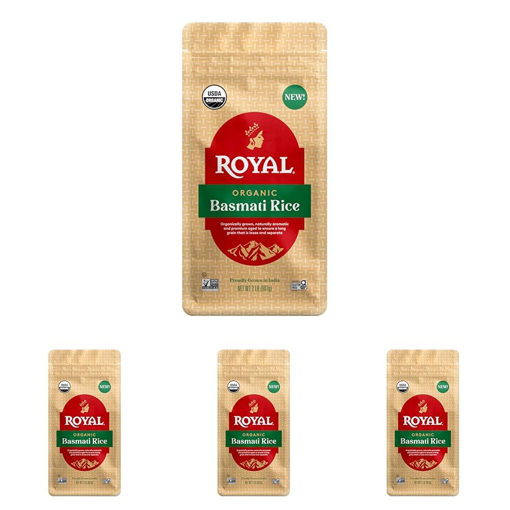 Royal - Naturally Aged Authentic Long Grain Indian White Basmati Rice - 15 lbs