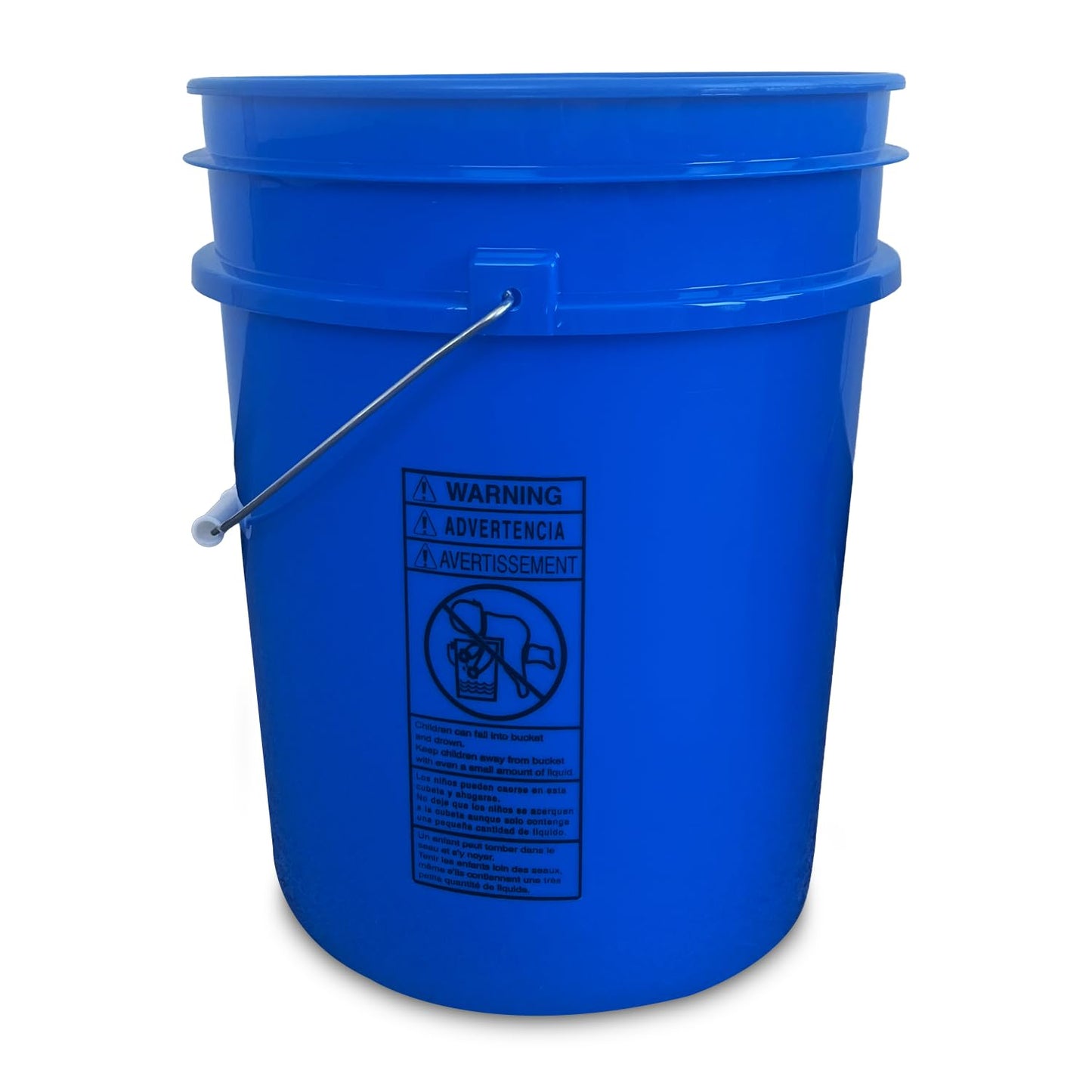 ePackageSupply Premium 5 Gallon Food Grade Plastic Pail with Gamma Seal Lid | Made in USA | BPA-Free | Heavy-Duty 90 Mil | Airtight Stackable Container, 6 Count