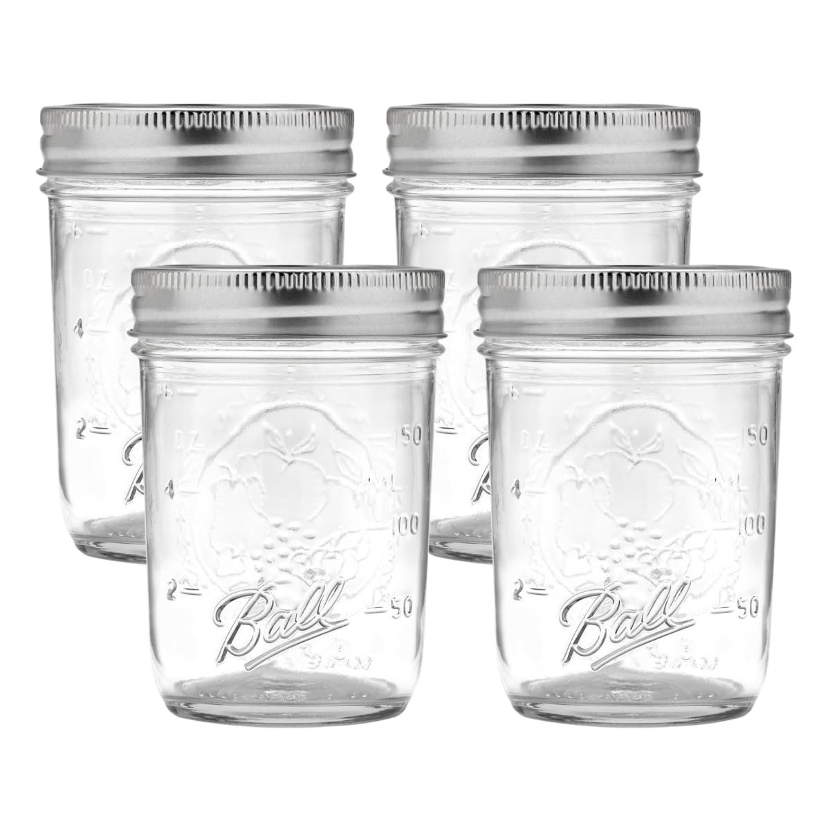 Ball Wide Mouth Glass Mason Jars with Lids and Bands, Used for Canning, Pickling, Juice, Jam, Jelly, Quart Size 32 Ounce (Pack of 2)