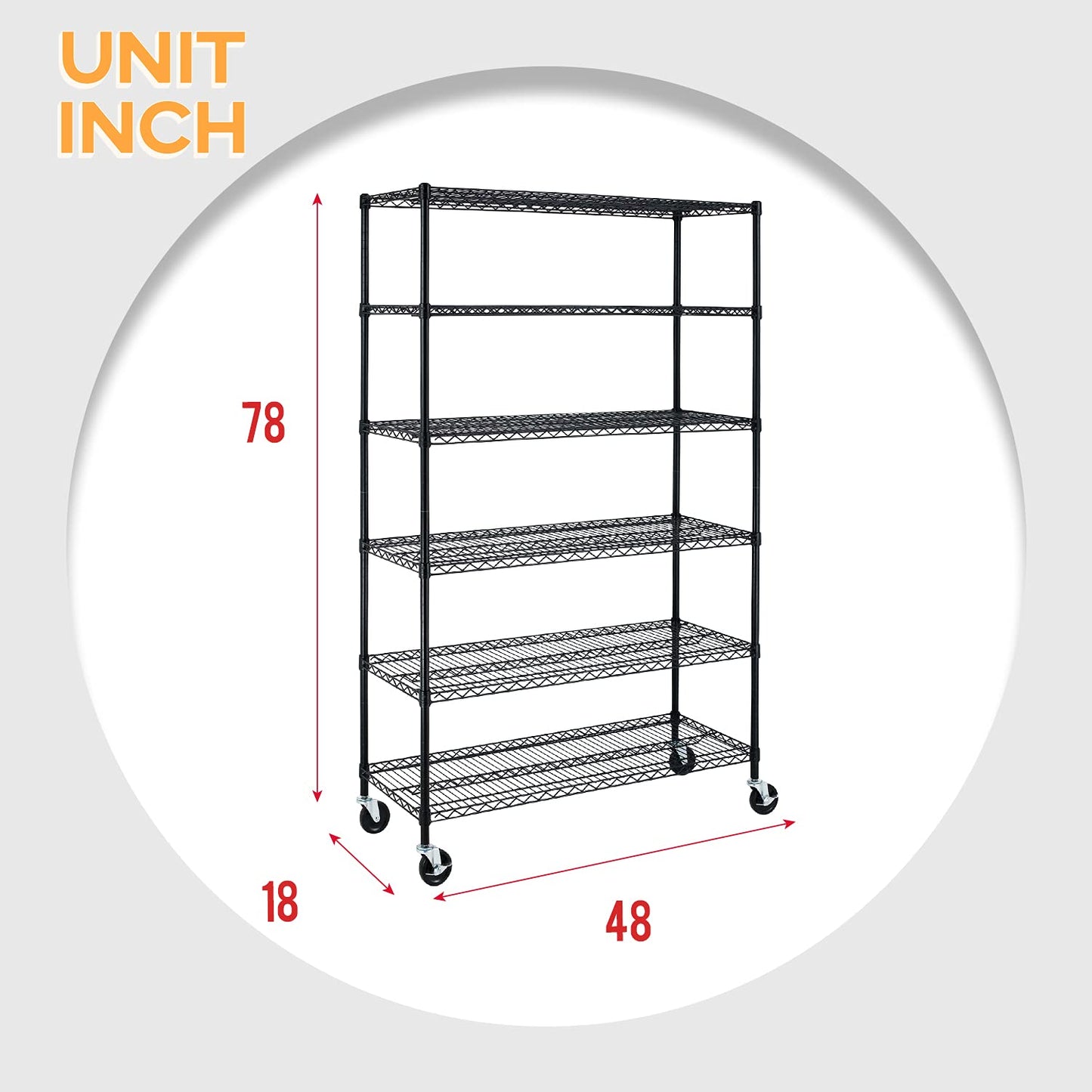 BestOffice | 4-Tier Wire Storage Shelves | 36x14x54 | Black | with Adjustable Racks | Heavy-Duty Metal Shelf, Holds Upto 1000 lbs | No-Tool Assembly | Ideal for Home & Garage Shelving