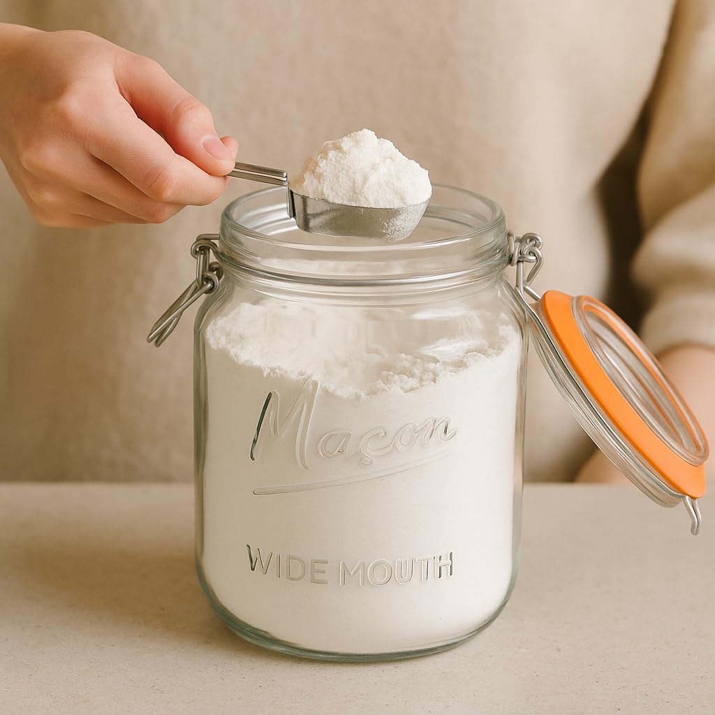 kitchentoolz 64 oz Mason Jars Wide Mouth with Airtight Lids – Set of 2 Half Gallon Glass Jar with Lid – Large Mason Jars with Lids for Kitchen Pantry, Storage, and Canning