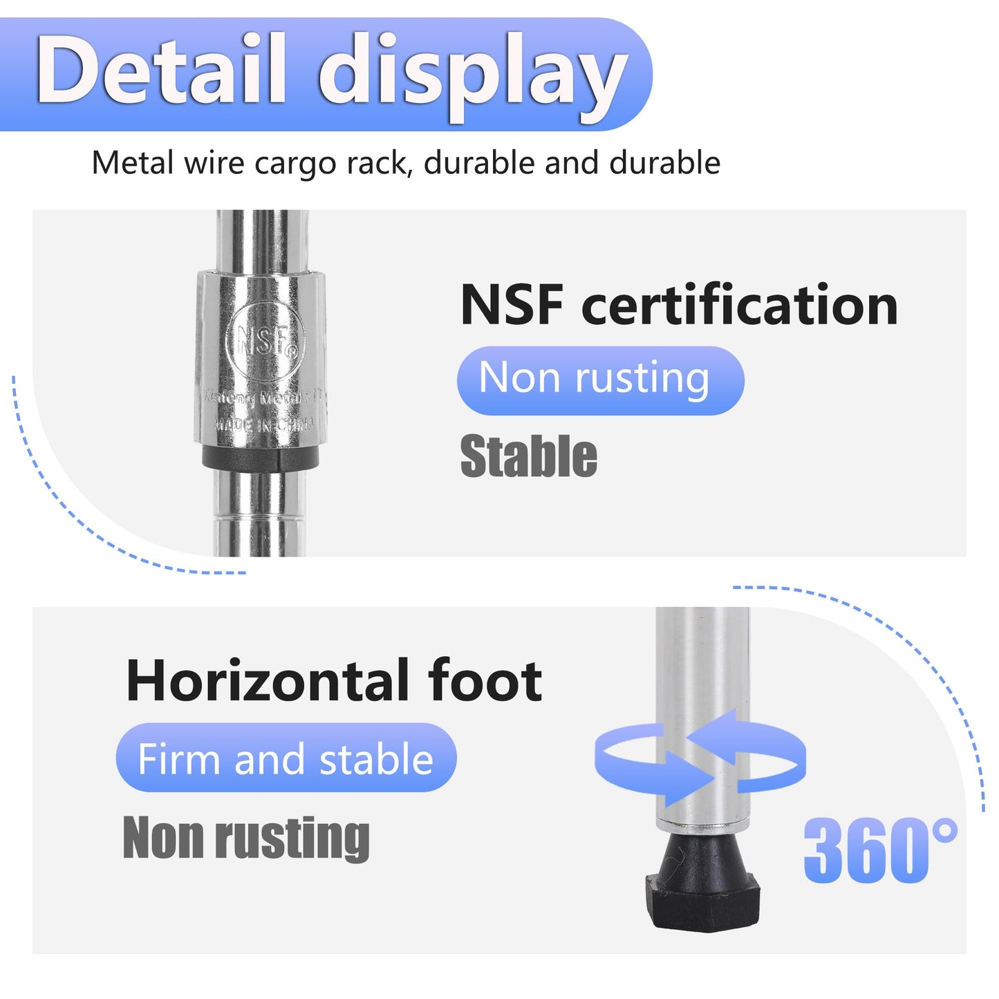 BestOffice | 4-Tier Wire Storage Shelves | 36x14x54 | Black | with Adjustable Racks | Heavy-Duty Metal Shelf, Holds Upto 1000 lbs | No-Tool Assembly | Ideal for Home & Garage Shelving