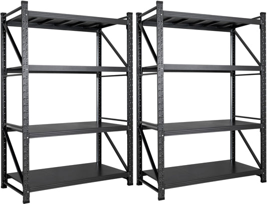 48" Wide Heavy Duty Garage Shelving Units,3000LBS 24 Deep Storage Shelves,Metal Garage Shelves,Large Storage Rack,Steel Shelf,Industrial Shelving for Shop,Warehouse,Basement,48" W x 24" D x 70" H