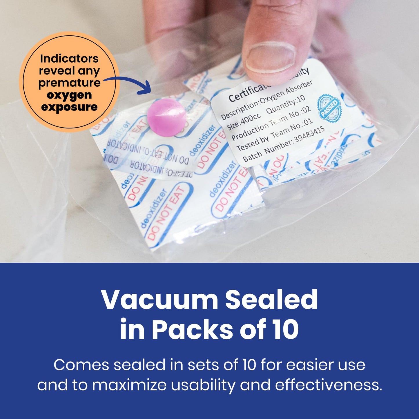 Wallaby 2500cc Oxygen Absorbers - 20 Count (Individually Sealed) - for Long Term Food Storage & Survival, Mylar Bags, Canning, Harvest Right Freeze Dryer