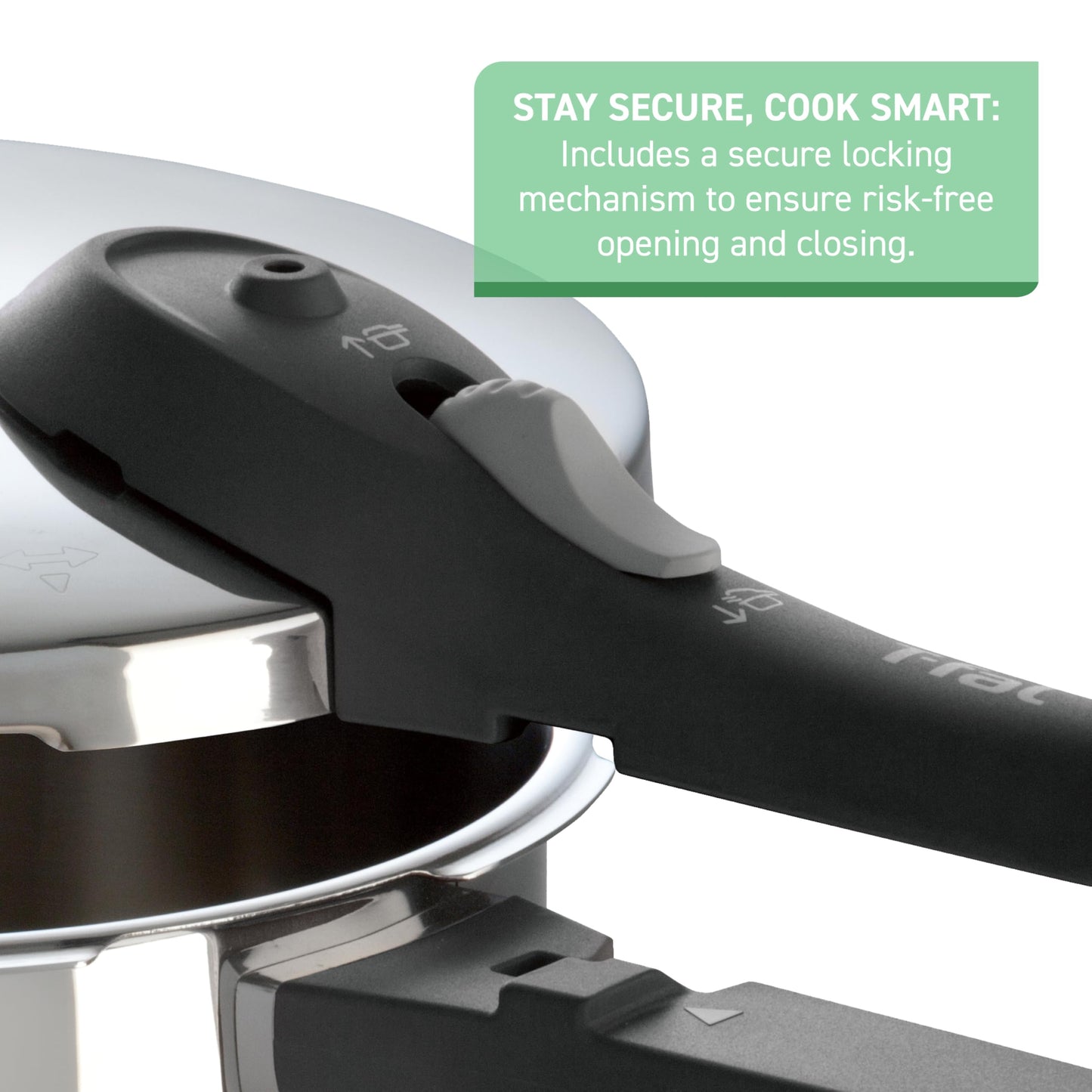 T-fal Pressure Cooker Aluminum Pressure Canner, 22 Quart, 3 PSI Settings, Cookware, Pots and Pans, Large Capacity, Cooling Racks, Recipe Booket, Canning Vegetables, Meats, Poultry, Seafood, Silver