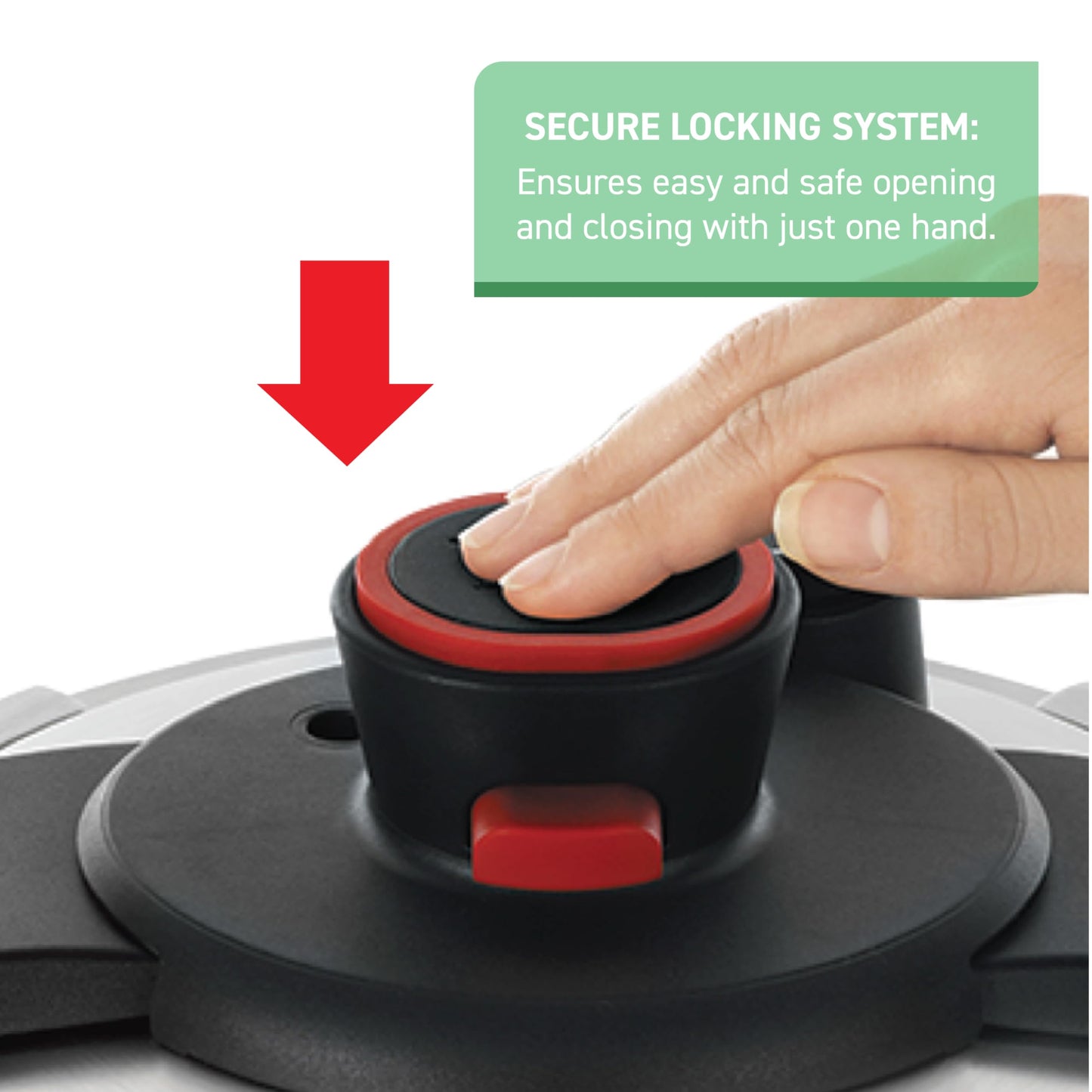 T-fal Pressure Cooker Aluminum Pressure Canner, 22 Quart, 3 PSI Settings, Cookware, Pots and Pans, Large Capacity, Cooling Racks, Recipe Booket, Canning Vegetables, Meats, Poultry, Seafood, Silver