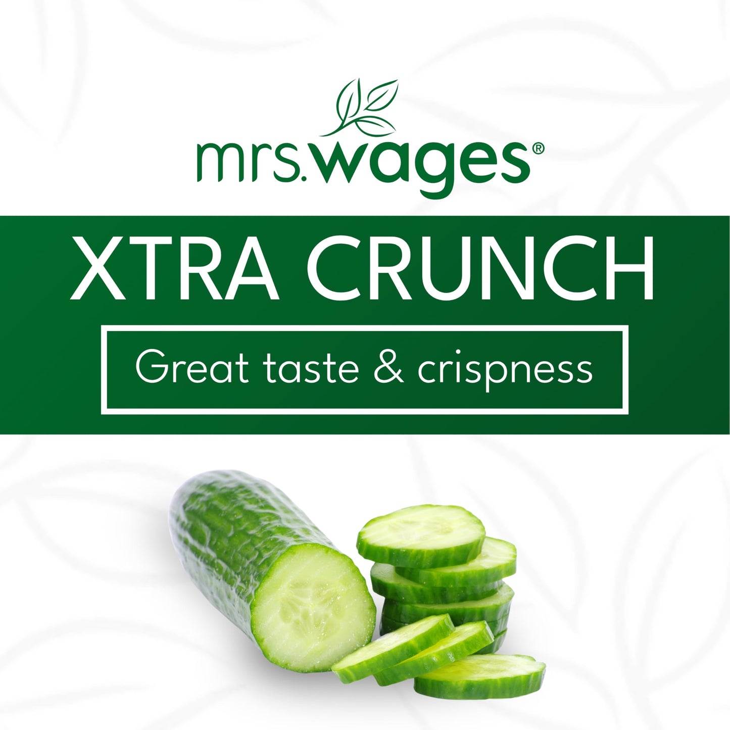 Mrs. Wages Pickle Mix, Xtra Crunch, Easy-To-Use, Fast Results, Great Taste & Crispness, Ensures Crunchiness, 5.5 oz Jar (Pack of 1)