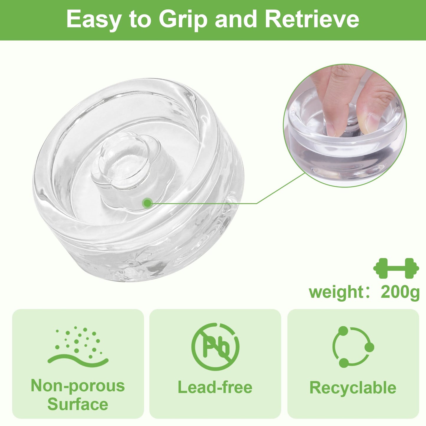 Fermentation Kit for Wide Mouth Mason fermentation Jar,pickling/sauerkraut kit with 4 Glass Fermentation Weights,4 Fermenting Lids,4 airlocks,5 Silicone Rings,5 Silicone Grommet （ Jars Not Included ）