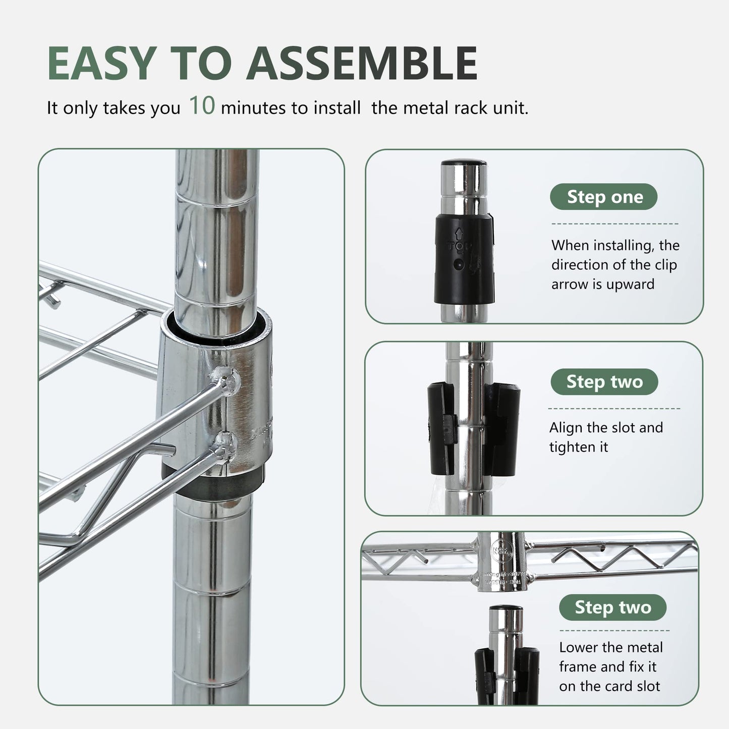 BestOffice | 4-Tier Wire Storage Shelves | 36x14x54 | Black | with Adjustable Racks | Heavy-Duty Metal Shelf, Holds Upto 1000 lbs | No-Tool Assembly | Ideal for Home & Garage Shelving