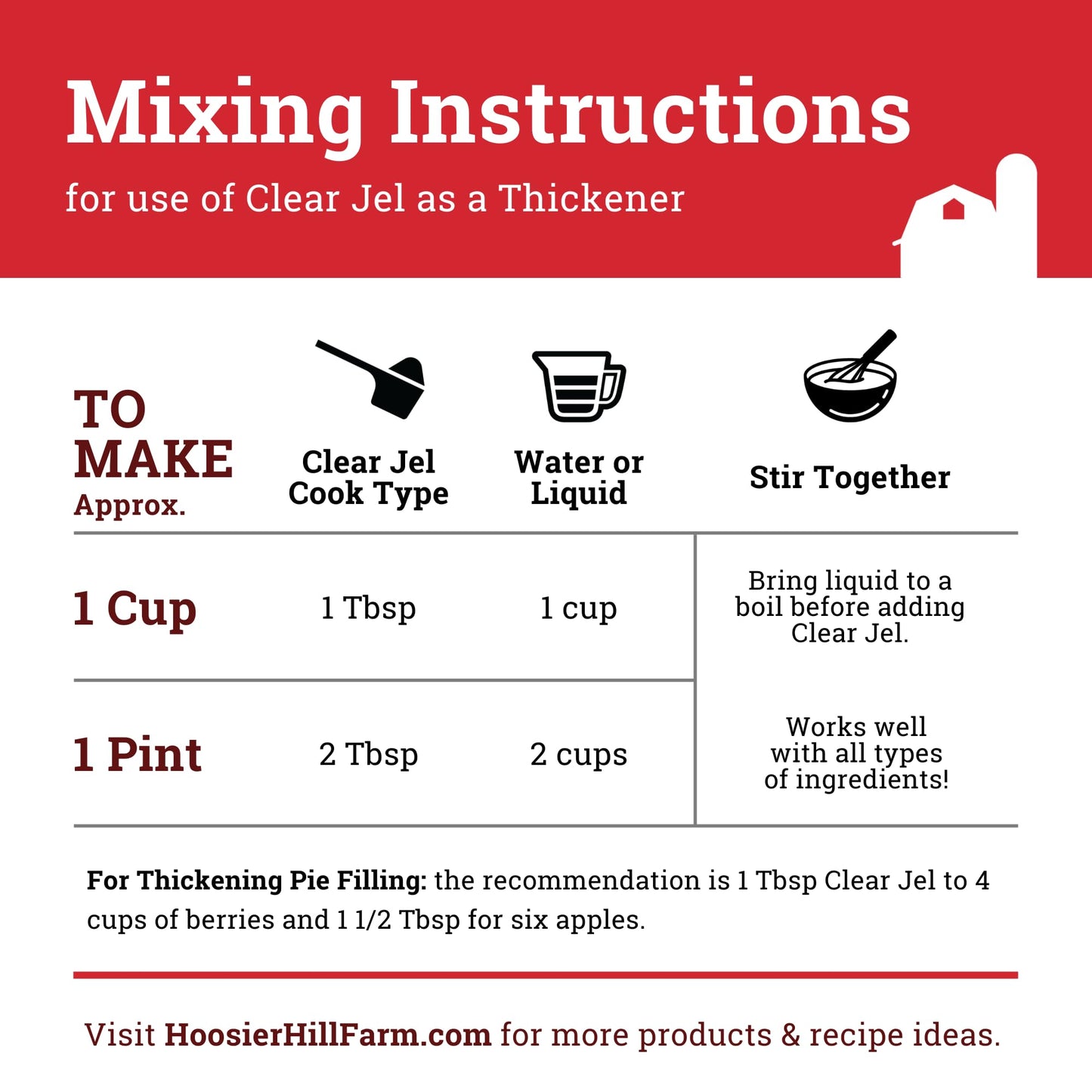 Hoosier Hill Farm Clear Jel Thickener (Cook-Type), 3LB (Pack of 1)