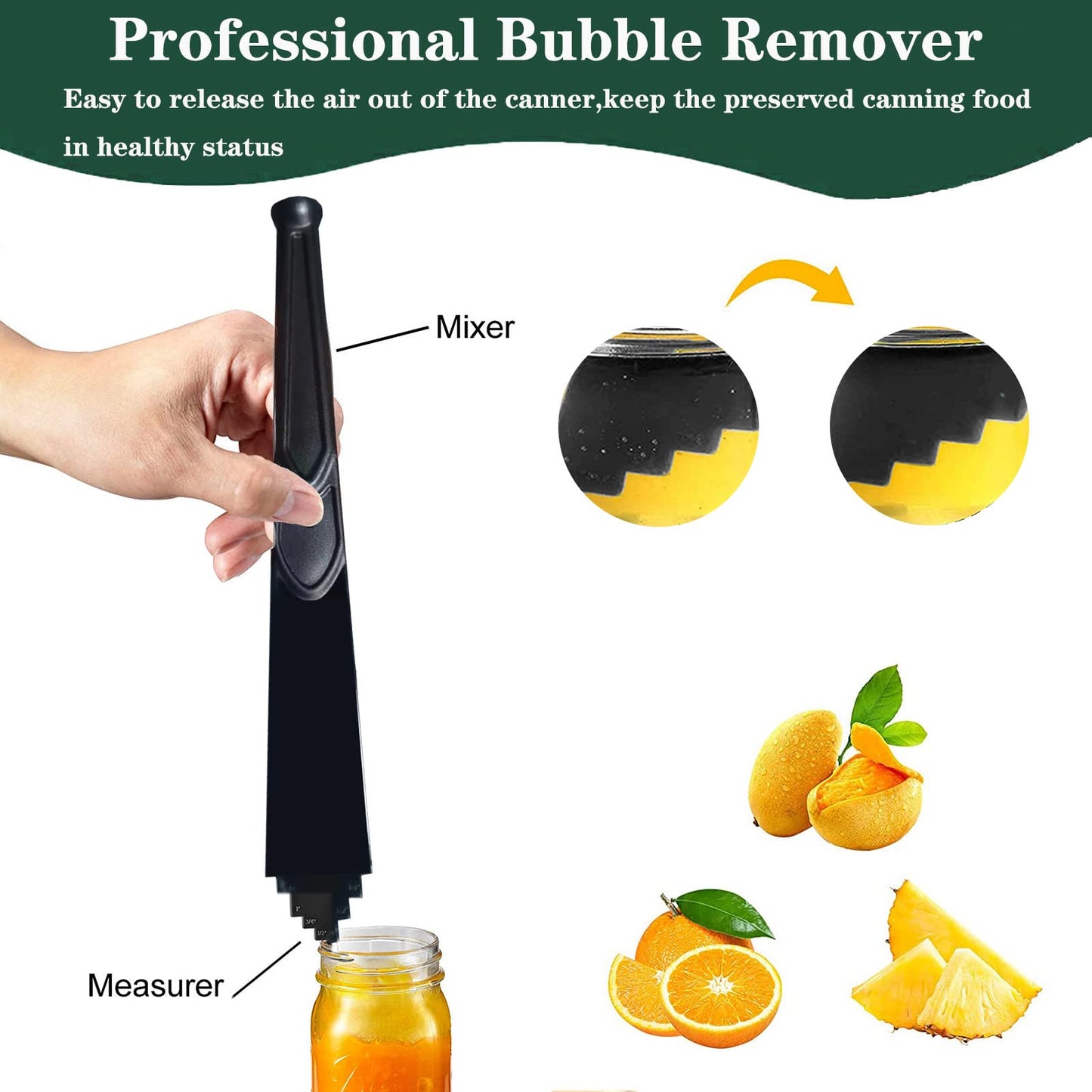 HOMMES Canning Supplies Starter Kit For Mason Jars - Pot, Funnel, Lifter, Wrench, Tongs, Lid Lifter & Bubble Remover