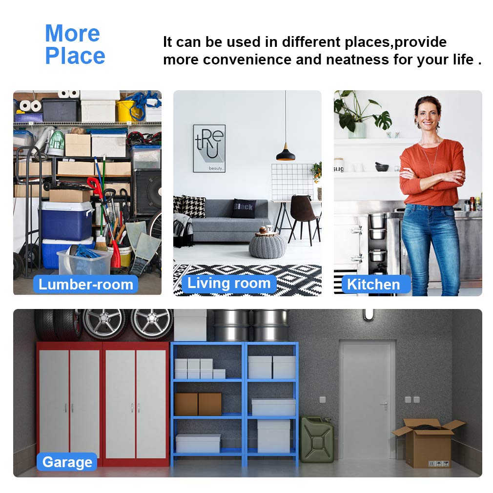 BestOffice | 4-Tier Wire Storage Shelves | 36x14x54 | Black | with Adjustable Racks | Heavy-Duty Metal Shelf, Holds Upto 1000 lbs | No-Tool Assembly | Ideal for Home & Garage Shelving