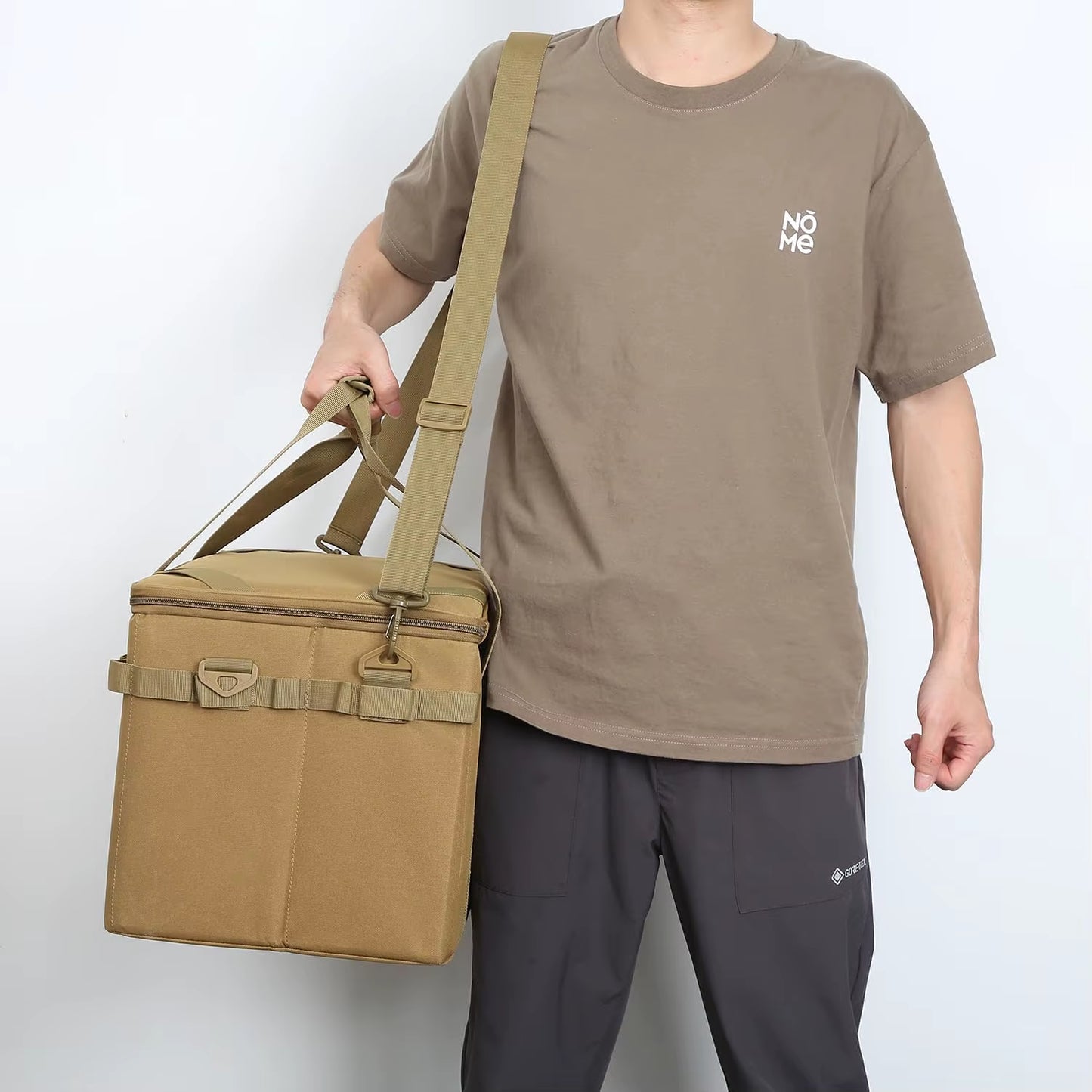 Large Capacity 38L Utility Shoulder Strap Tote Organizer Outdoor Tactical Camping Gear Holder Combination Lock Storage Bag