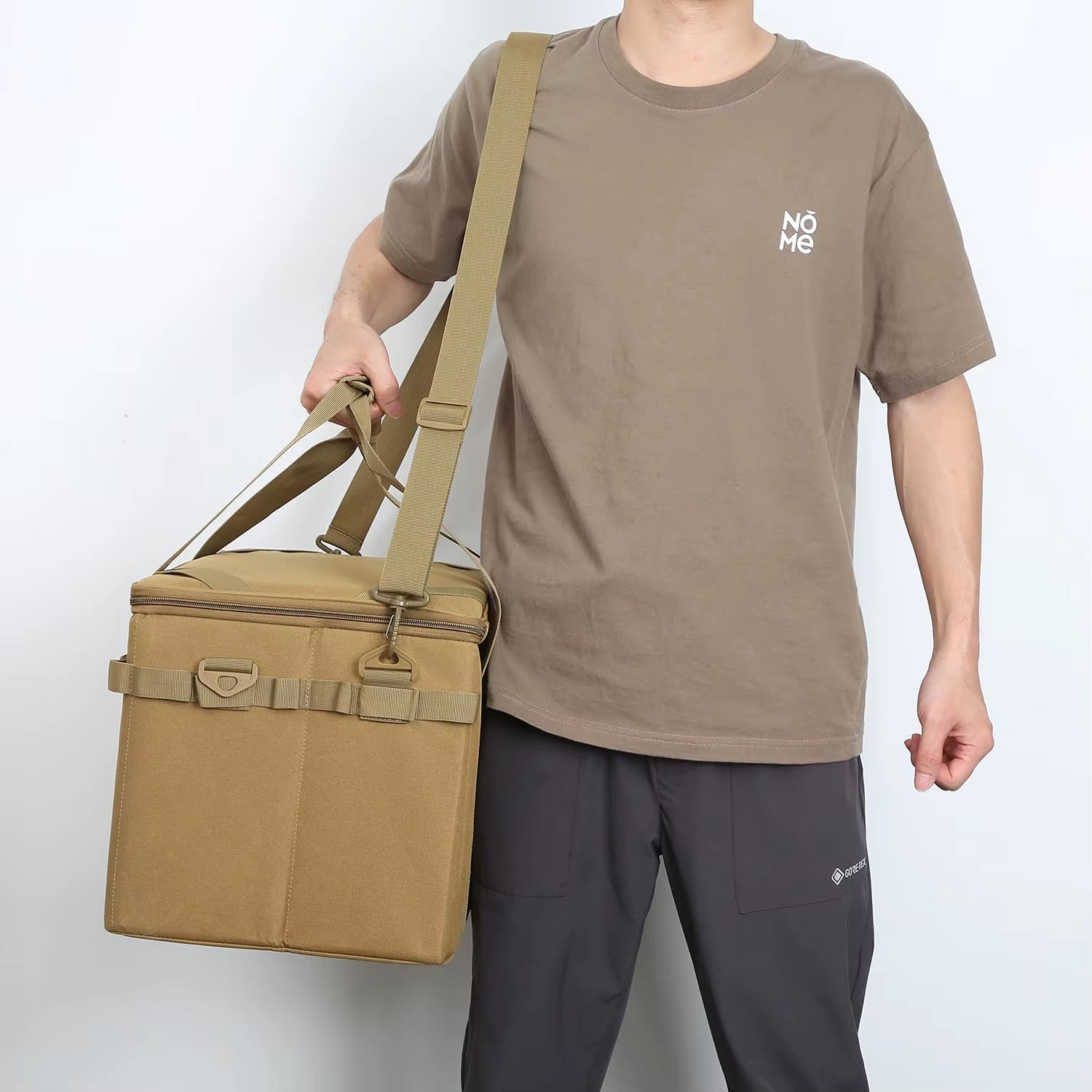 Large Capacity 38L Utility Shoulder Strap Tote Organizer Outdoor Tactical Camping Gear Holder Combination Lock Storage Bag