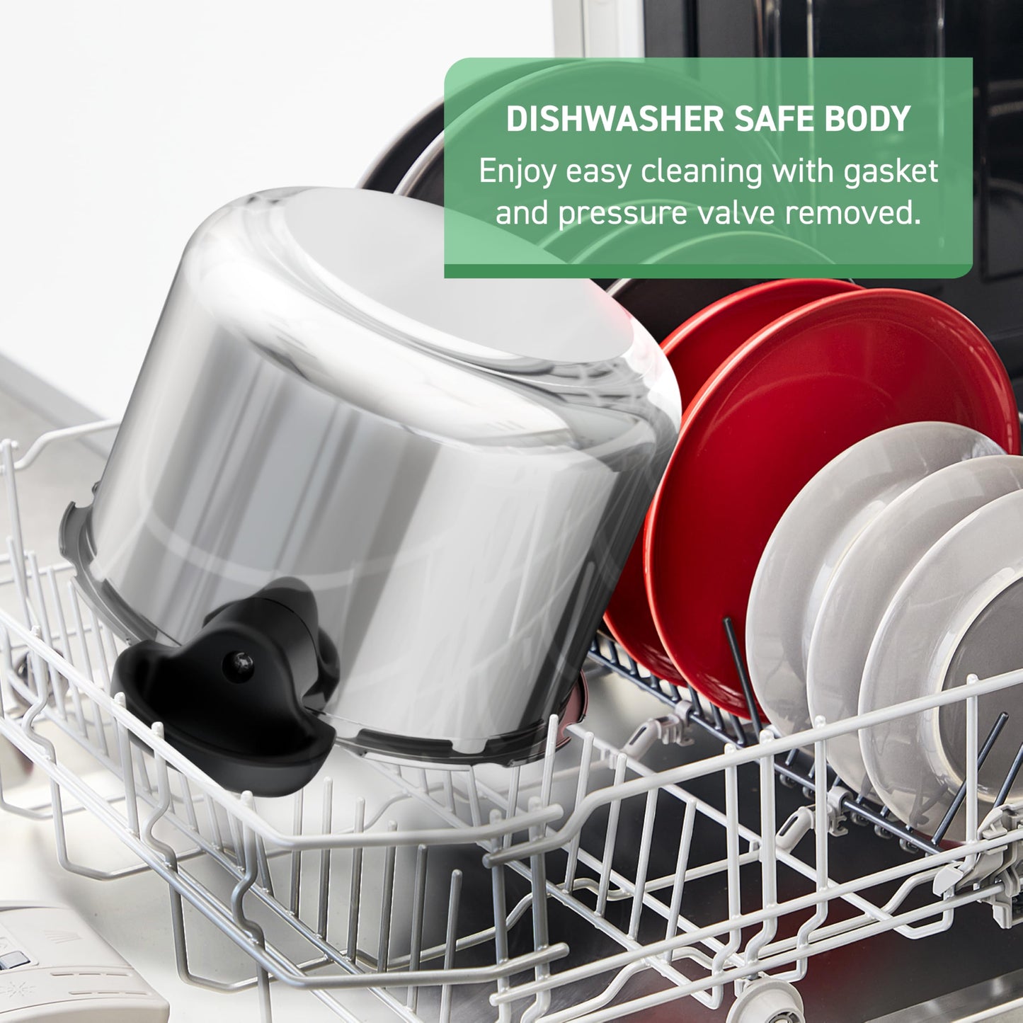 T-fal Pressure Cooker Aluminum Pressure Canner, 22 Quart, 3 PSI Settings, Cookware, Pots and Pans, Large Capacity, Cooling Racks, Recipe Booket, Canning Vegetables, Meats, Poultry, Seafood, Silver