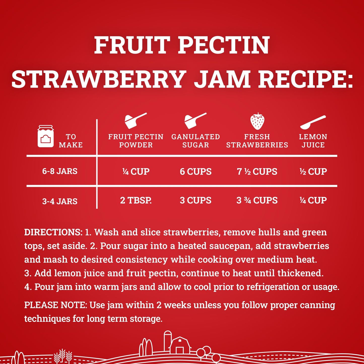 Hoosier Hill Farm Fruit Pectin, 6LB (Pack of 1)