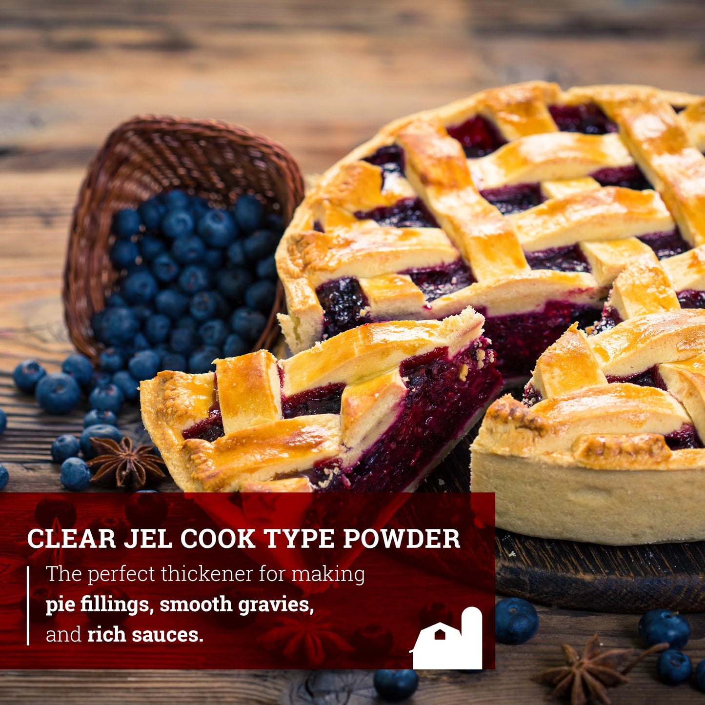 Hoosier Hill Farm Clear Jel Thickener (Cook-Type), 3LB (Pack of 1)