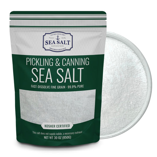 Pickling & Canning Pickling & Curing Salt for Natural Preserving, Fine Kosher Salt for Brining, 14 oz Bag Non Iodized