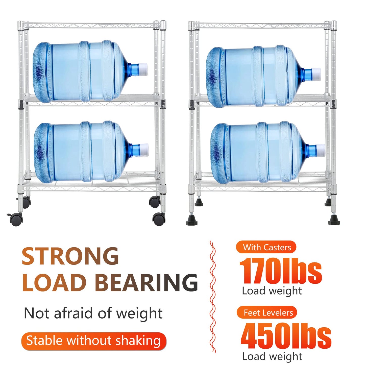 BestOffice | 4-Tier Wire Storage Shelves | 36x14x54 | Black | with Adjustable Racks | Heavy-Duty Metal Shelf, Holds Upto 1000 lbs | No-Tool Assembly | Ideal for Home & Garage Shelving