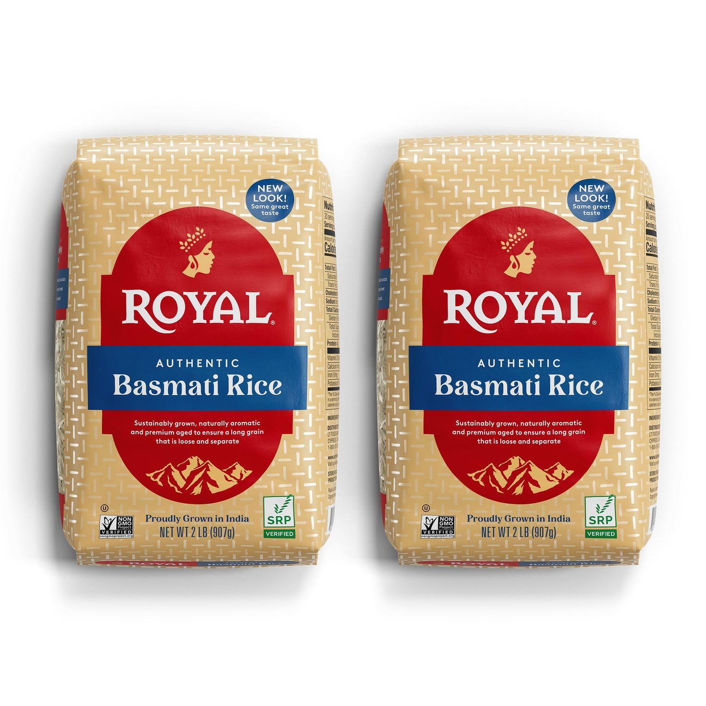 Royal - Naturally Aged Authentic Long Grain Indian White Basmati Rice - 15 lbs