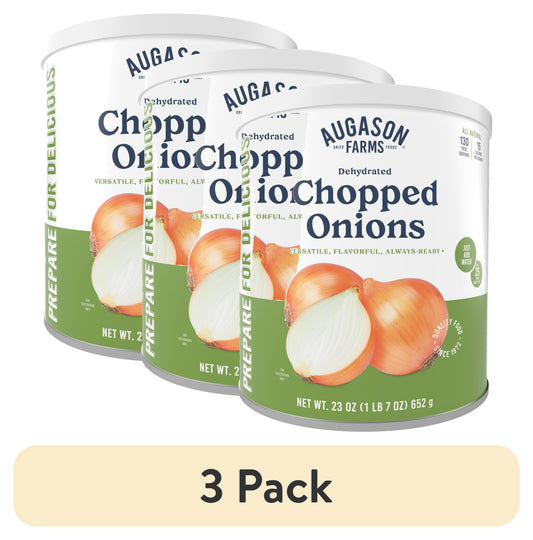 (3 Pack)  Dehydrated Chopped Onions No. 10 Can